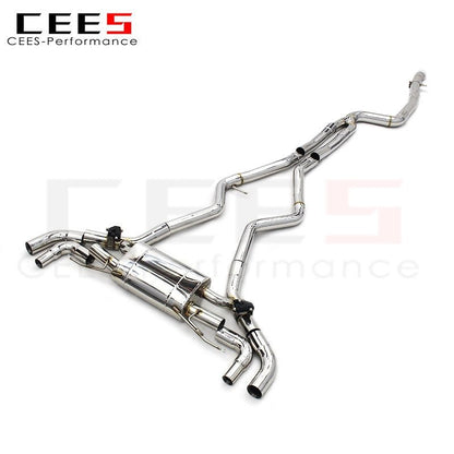 CEES Exhaust System for BMW M340i 3.0T 2019-2022 Performance Stainless Steel 304 Escape Exhaust Pipe Muffler Valvetronic Exhaust