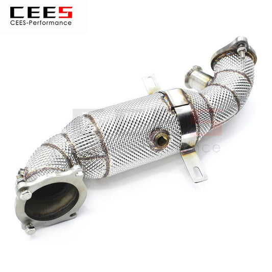 CEES Exhaust System For Alfa Romeo Giulia(OBD V) Headers With Catalyst Test Pipe Converter High Flow Catted Exhaust Downpipe