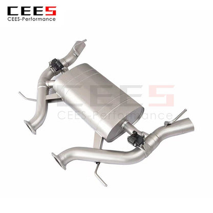 CEES Exhaust System For Cadillac CT4 2.0T Stainless Steel Valve Muffler Catback Escape Tubo Escape Coche Terminale Scarico Auto