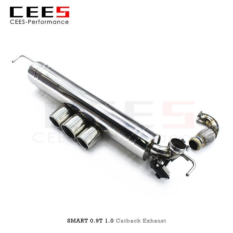 CEES Catback Exhaust for SMART W453 1.0/0.9T 2015-2021 Performance Valve Control Exhaust Pipe Muffler Stainless Steel Escape