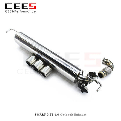 CEES Catback Exhaust for SMART W453 1.0/0.9T 2015-2021 Performance Valve Control Exhaust Pipe Muffler Stainless Steel Escape