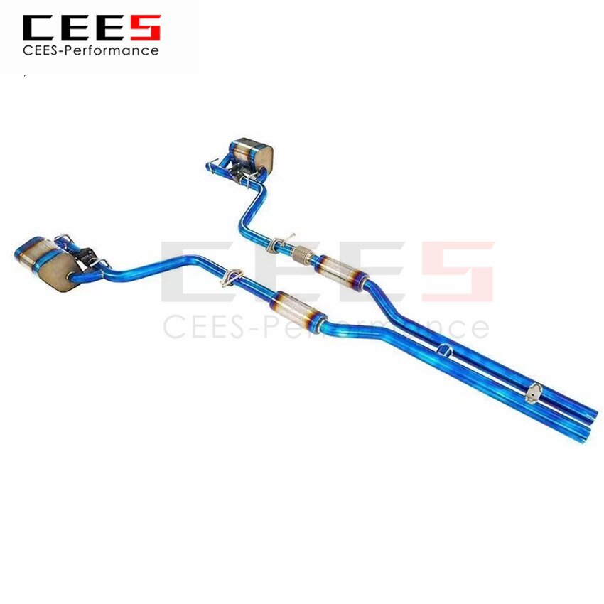 CEES Exhaust System For Dodge Challenger 3.6L Performance Titanium Alloy Catback Valve Muffler Auto Modification Car Accessories