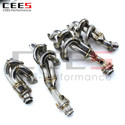 CEES Exhaust System For Ferrari 599 Exhaust manifold Headers Stainless Steel Test Pipe No cat Downpipe Car Accessories Manifold