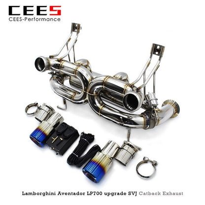 CEES Catback Exhaust For Lamborghini Aventador 6.5 LP700 2011-2016 Stainless Steel Exhaust valve control Muffler Exhaust System