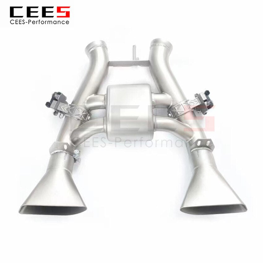 CEES Exhaust System For Mclaren 650S Stainless Steel Valve Muffler Catback Escape Tubo Escape Coche Terminale Scarico Auto