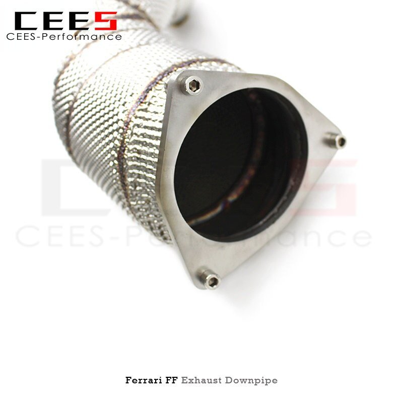 CEES Exhaust Downpipe for Ferrari GTC4 Lusso/Lusso T 6.3 2016- Tuning Performance with Catalyst Downpipe Car Accessories Refit