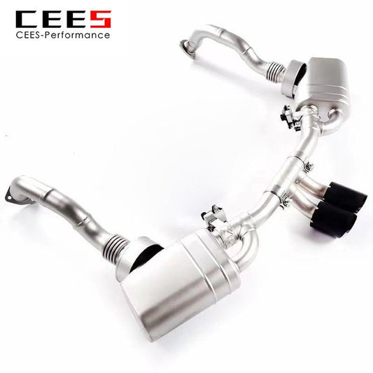 CEES Catback Exhaust For PORSCHE BOXSTER (987) 2.7 2.9 3.4 2004-2011 Exhaust pipe for Automobile Stainless Steel 304