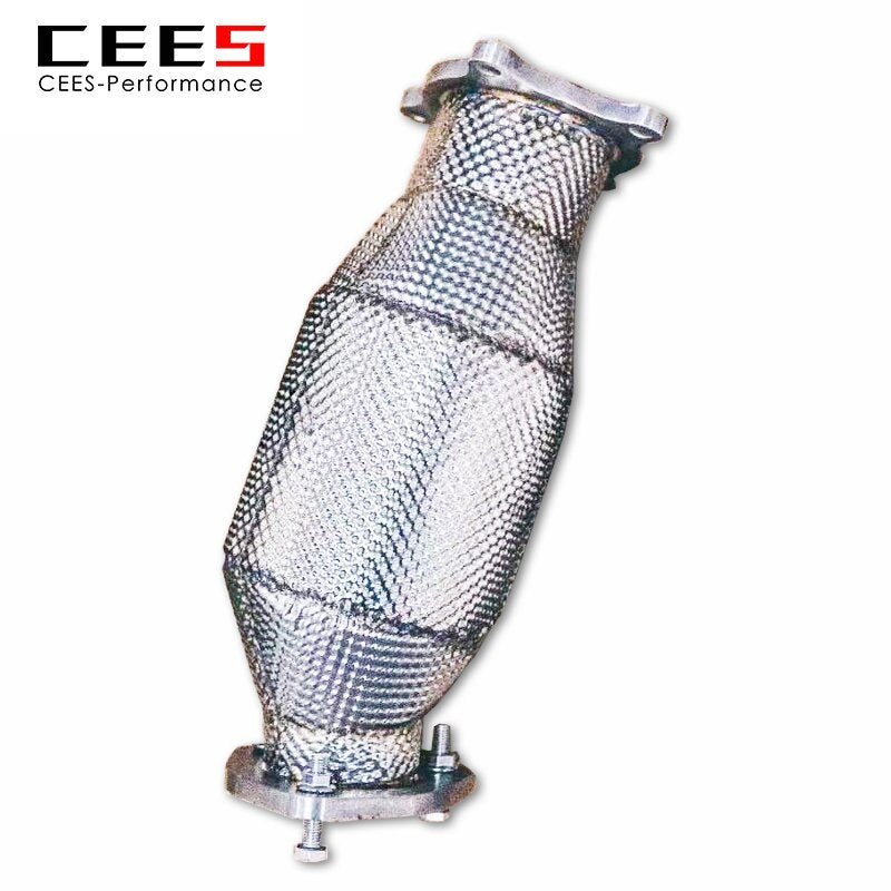 CEES Exhaust Downpipe For AUDI A6/A7 C7 2.0T 2012-2018 Automobile Exhaust System Stainless Steel High flow catted downpipe