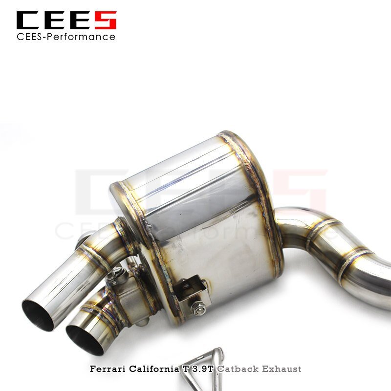 CEES Catback Exhaust for Ferrari CaliforniaT 3.9T 2015-2018 Racing Car Exhaust System Stainless Steel SUS304 Escape Exhaust Pipe