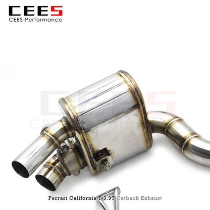 CEES Catback Exhaust for Ferrari CaliforniaT 3.9T 2015-2018 Racing Car Exhaust System Stainless Steel SUS304 Escape Exhaust Pipe