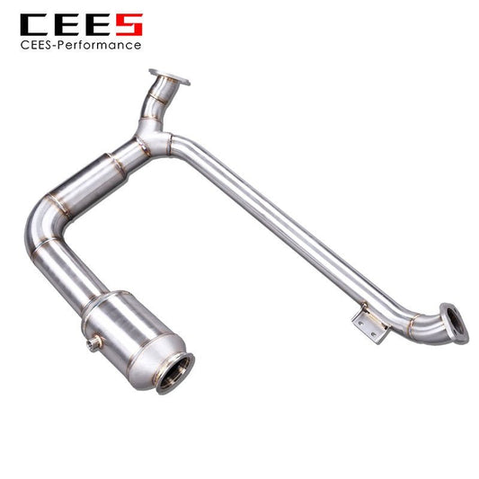 CEES Downpipe For PORSCHE Boxster 718 2.5 GTS 2017- High Performance Catless Downpipe nocat Stainless Steel Exhaust Manifold