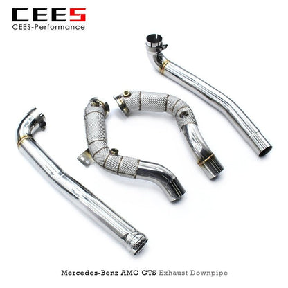 CEES Downpipe For BENZ AMG GT GTS C190 4.0T 2014-2020 High Performance Pipe Car Exhaust System Exhaust Downpipe