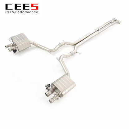 CEES Catback Exhaust for BENTLEY Flying Spur 4.0t 2015- High Performance Stainless Steel Exhaust Valve Control Exhaust Downpipe