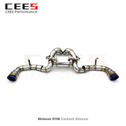 cees Exhaust System For Mclaren 570S 3.8 2015- Racing Car Catback Muffler Pipe 304Stainless Steel escape Car Catback Exhaust