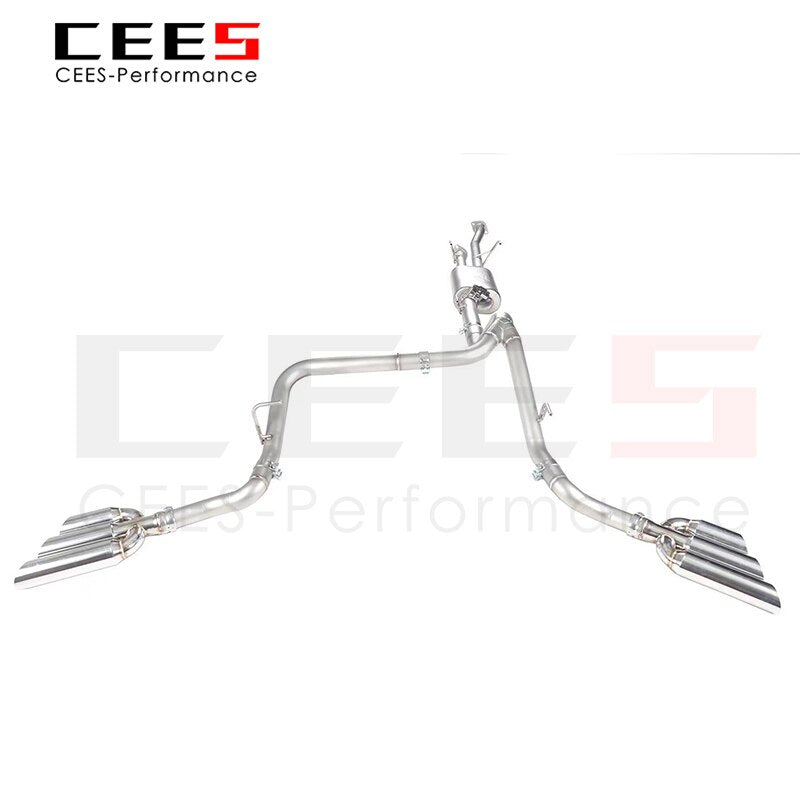 CEES StainlessSteel Exhaust System Performance Catback Front Pipe for Toyota Tundra  Auto Modification Electronic Valve Muffler