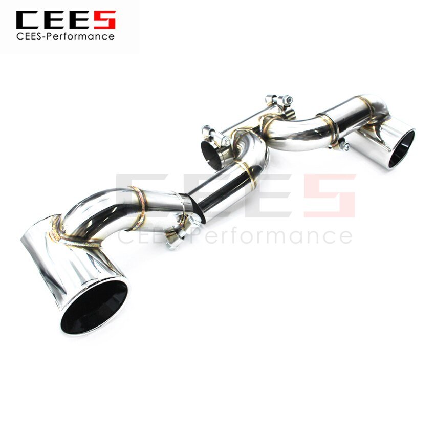 CEES Exhaust System For Porsche 718 Upgrade GT3 GT4 Tail Throat Kit Exhaust Stainless Steel Terminale Scarico Auto Car Parts