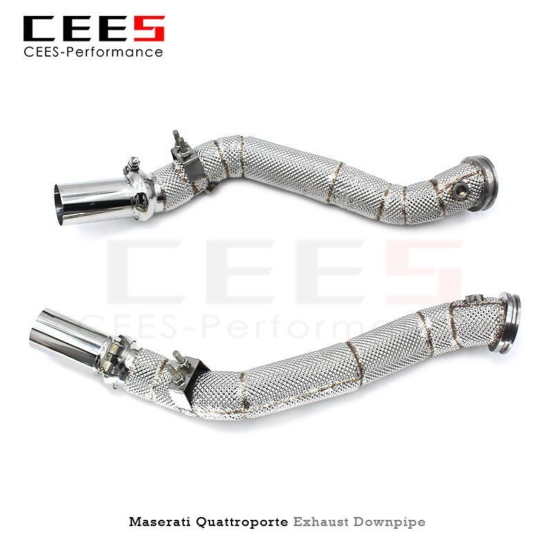 CEES Downpipe for Maserati Quattroporte 3.0T 2013-2016 Performance Catalytic Converters Echappement Voiture Downpipe Exhaust