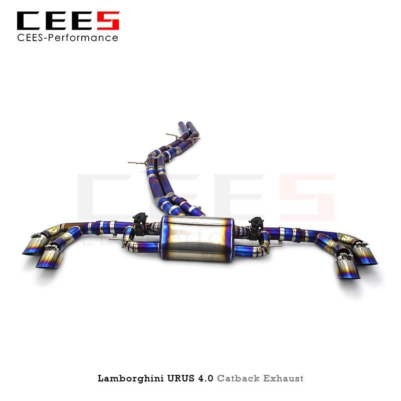 CEES Exhaust Pipe for Lamborghini URUS 4.0 2018-2023 Tuning Performance Titanium Exhaust Valve Control Catback Exhaust Muffler