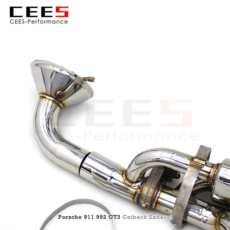 CEES Muffler Exhaust System for Porsche 911 992 GT3 4.0 2017-2023 Performance Stainless Steel Exhaust Pipe Car Exhaust System