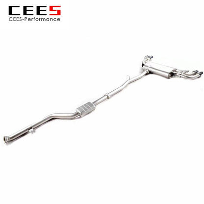 CEES Catback Exhaust for BMW X3/X4 3.0T/2.0T F25/G08/G02 2011-2022 Stainless Steel Performance Valve Cat Back Control System