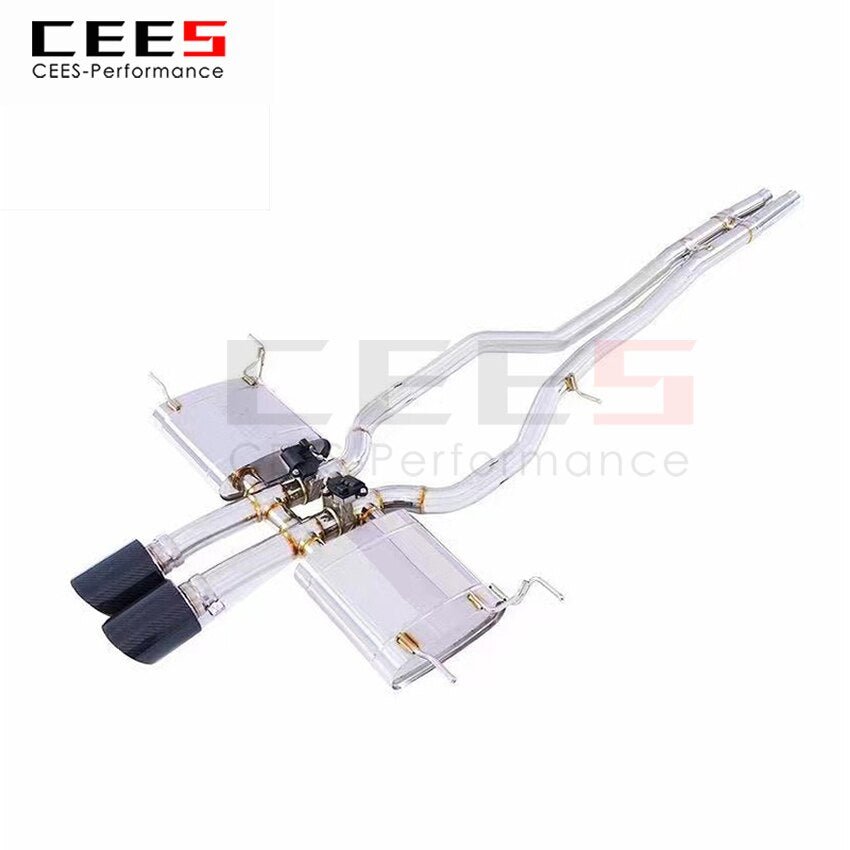 CEES Exhaust System For Jaguar F-TYPE 3.0T 17-21 Stainless Steel Valve Muffler Catback Escape Tubo Escape Coche Car Parts