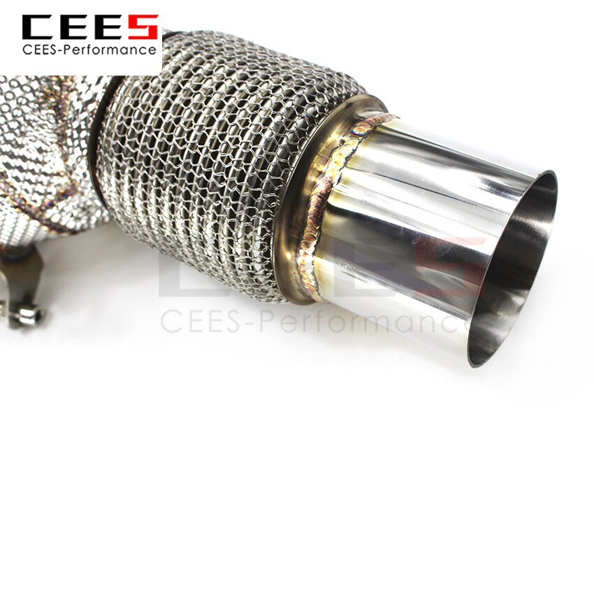 CEES Exhaust System For BMW 320 328 325 N20 Header With/Without Catalyst Test Pipe Converter High Flow Catted Exhaust Downpipe