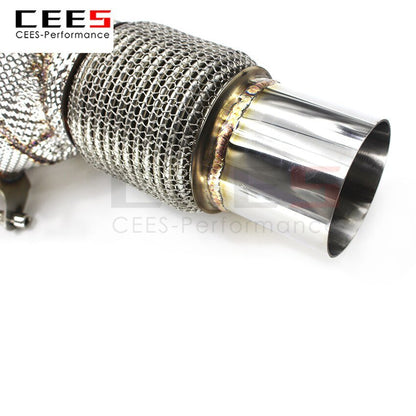 CEES Exhaust System For BMW 320 328 325 N20 Header With/Without Catalyst Test Pipe Converter High Flow Catted Exhaust Downpipe