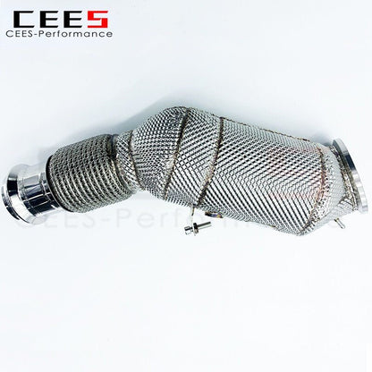 CEES Exhaust Downpipe for BMW Z4 G29 2.0T B48 2019-2021 with Catalyst Performance Catalytic Converters with Thermal Insulation