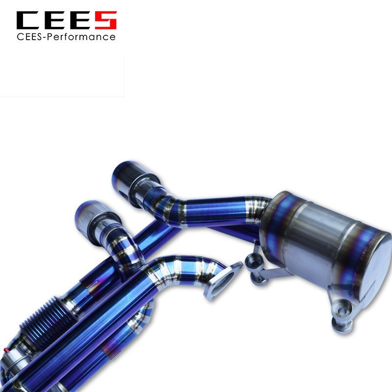 CEES Catback Exhaust for PORSCHE 911 991.1 3.4L/3.8L 2012-2015 Titanium Alloy Valve Muffler Exhaust Pipe High Performance Escape