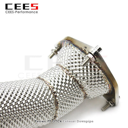 CEES Downpipe for Ferrari FF 6.3 2011- Catless Downpipe Without Catalyst Stainless Steel Exhaust Downpipe Car Exhaust System