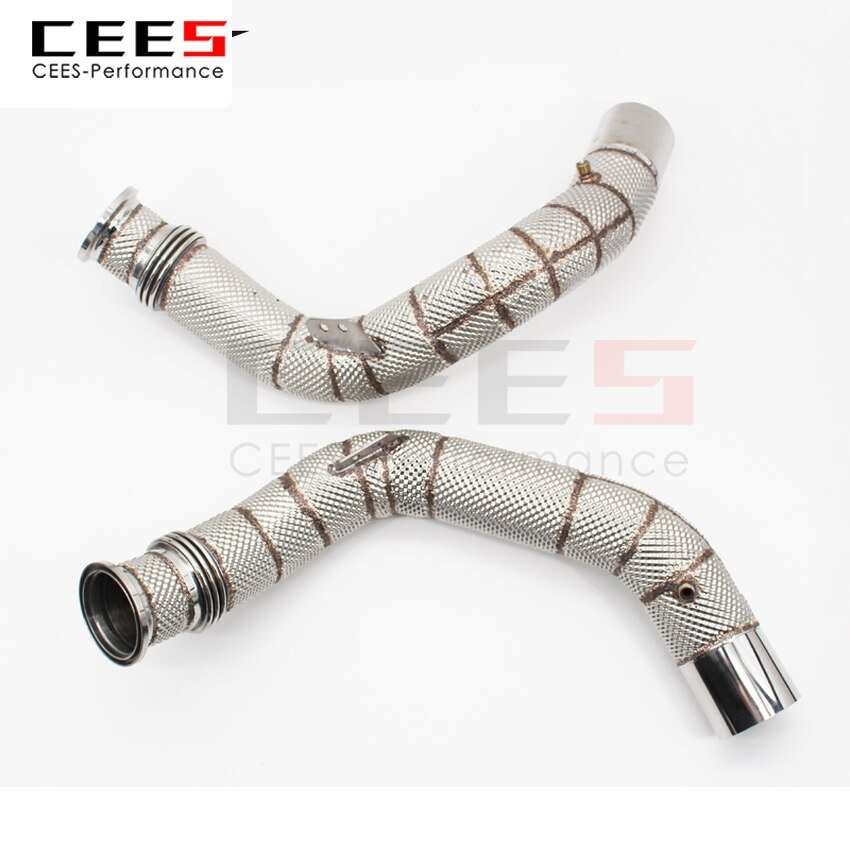 CEES Exhaust System For BMW X5 X6 X7 Headers With/Without Catalyst Test Pipe Converter High Flow Catted Exhaust Downpipe