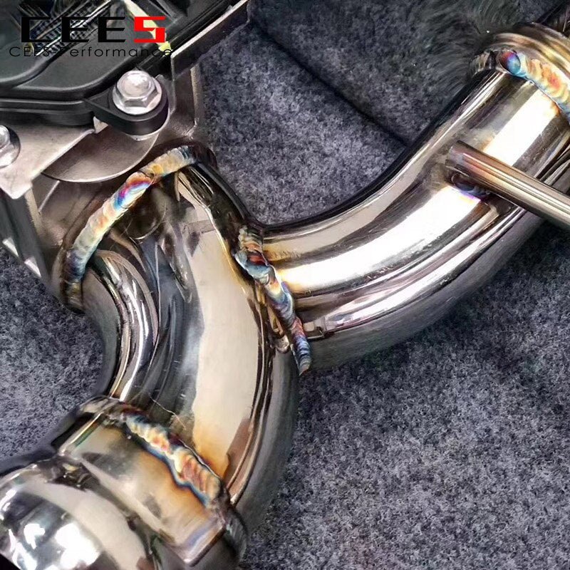 CEES Catback Exhaust for Mercedes-Benz GLC200 GLC300 2.0T 2017-2021 Stainless Steel SUS304 Exhaust Pipe  Valve Exhaust System