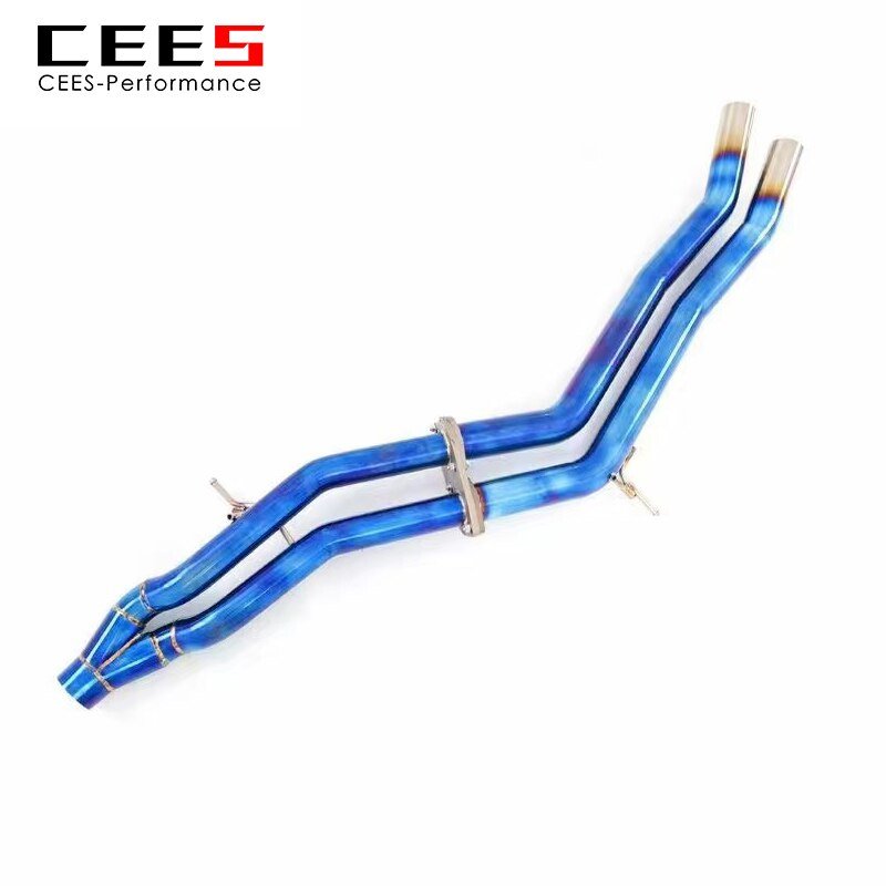 CEES Catback exhaust For PORSCHE Cayenne 9Y0 2.9 3.0 2017-2019 Titanium alloy Exhaust System Exhaust Downpipe