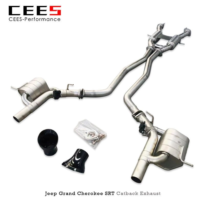 CEES Catback Exhaust for JEEP Grand Cherokee SRT 2008- Stainless Steel Valve Exhaust Pipe Muffler Escape Car Exhaust System