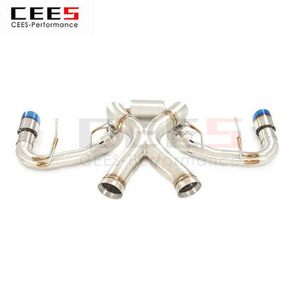 CEES Exhaust System For Mclaren 570S Stainless Steel Catback Valve Muffler Auto Modification Terminale Scarico Auto