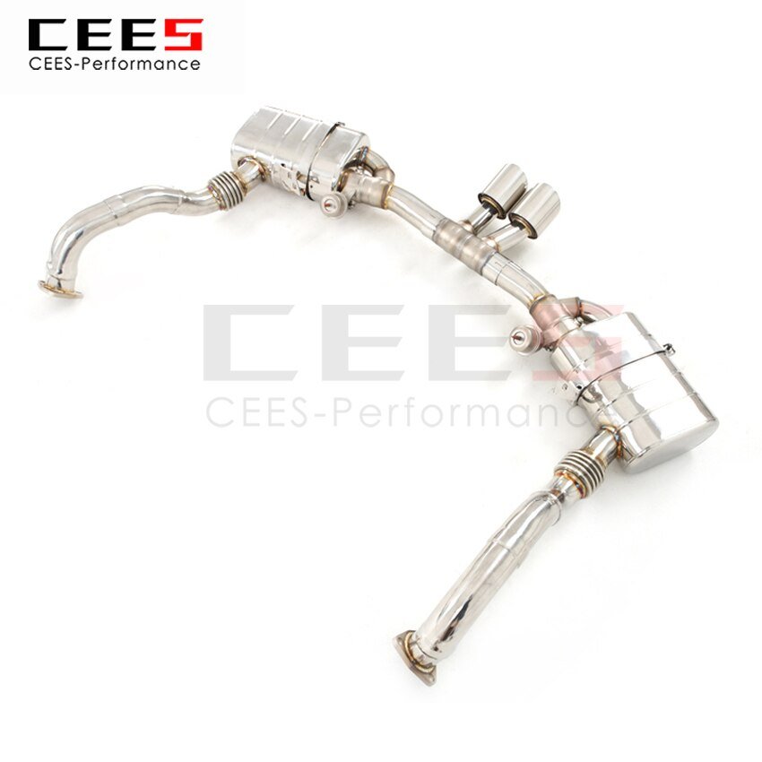 CEES Exhaust System For Porsche 987 Stainless Steel Tail Throat Kit Exhaust Stainless Steel Terminale Scarico Auto Car Parts