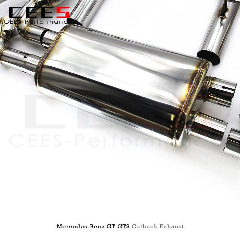 CEES Catback Exhaust for Mercedes-Benz AMG GT/GTS(C190) 4.0T 2017-2023 Tuning Performance Stainless Steel Escape Exhaust System