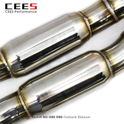 CEES For BMW M3 M4 G80/G82/G8X 2020-2025(SS304)Valved Sport Exhaust System