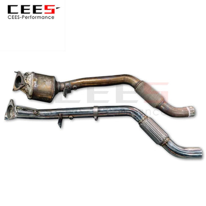 Exhaust System For Land Rover Range Rover Sport 3.0T L6  Headers With Catalyst Test Pipe Converter Catted Exhaust Downpipe