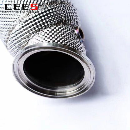 Exhaust Downpipe For BMW TH3 340 B58 3.0T 2014-2022 High Performance 304 Stainless Steel Exhaust Pipe