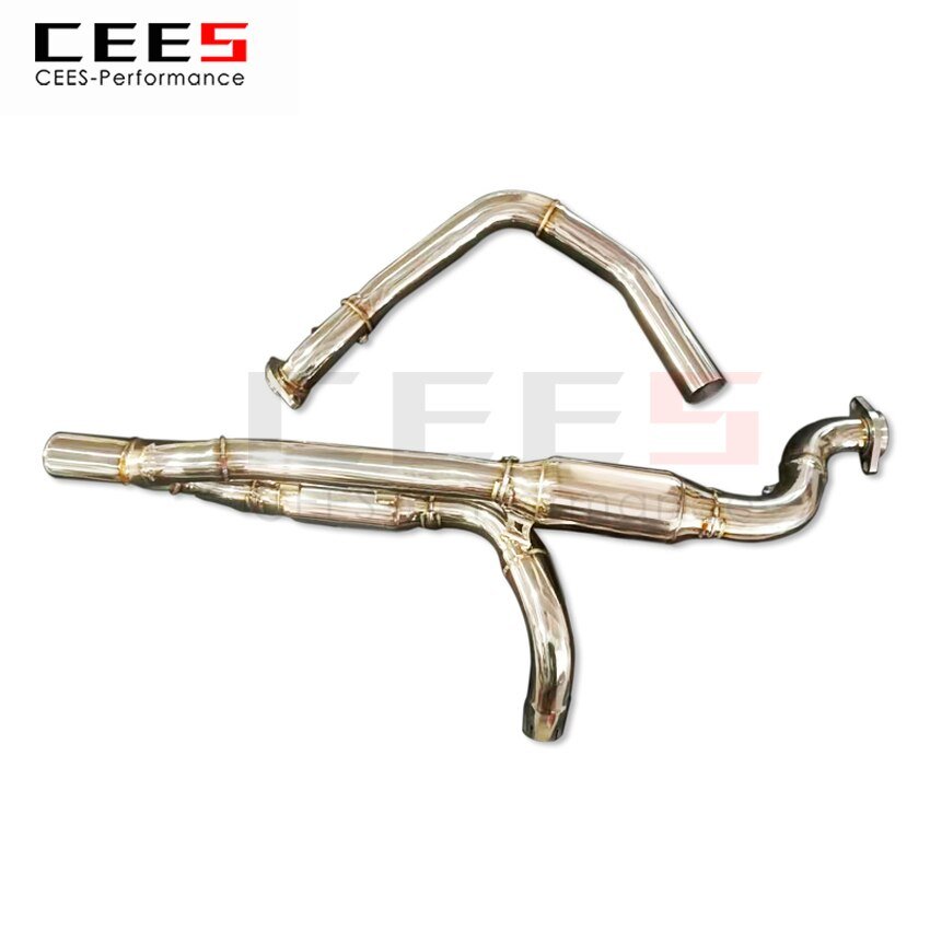 CEES Exhaust System For Dodge RAM2500 2014 6.4 Headers Without Catalyst No cat Downpipe Manifold Stainless Steel Car Accessories