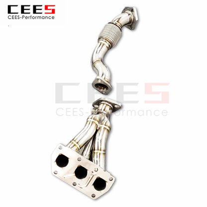 CEES Exhaust System For Volkswagen  VW  R32 Headers Stainless Steel Test Pipe No cat Downpipe Stainless Steel Car Parts