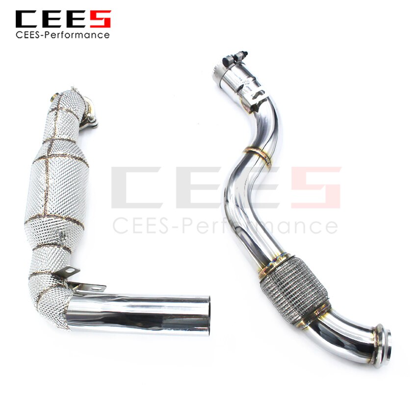 Exhaust System For Mercedes Benz A250 Headers With/Without Catalyst Test Pipe Converter High Flow Catted Exhaust Downpipe