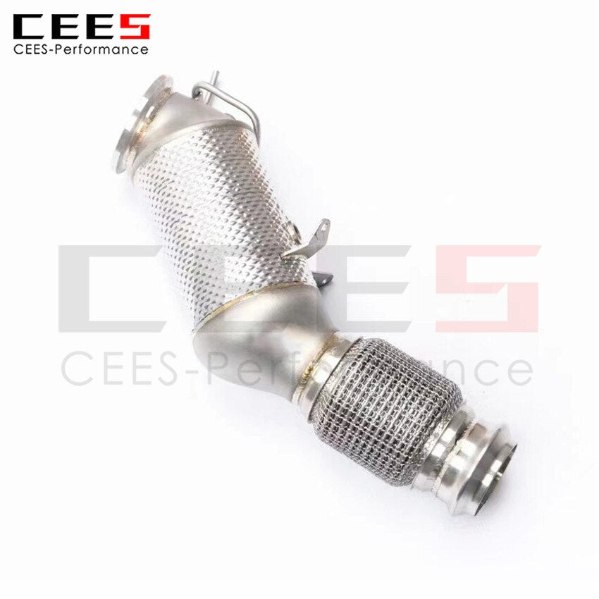 CEES Exhaust System For BMW 420 425 430 G22 G23 Downpipe Headers With Catalyst Catalytic Converter High Flow Catted