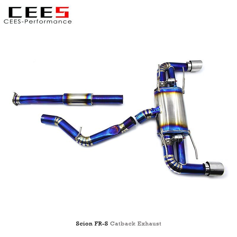 CEES Catback Exhaust For Scion Fr-s/Frs 2013-2019 pipe diameter 63/70/76mm Titanium Exhaust Pipe Valve Muffler Exhaust System