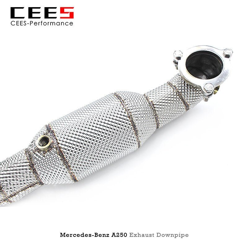 CEES Exhaust Downpipe For Mercedes-Benz A250 2.0T 2014 Stainless Steel Exhaust Pipe High Performance Downpipe with catalyst