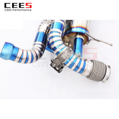 CEES Exhaust System For Mclaren 720S Performance Titanium Alloy Catback Valve Muffler Auto Modification Terminale Scarico Auto