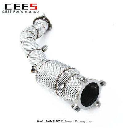 CEES Exhaust Downpipe For Audi A4L 2.0T 2020-2022 Stainless Steel Downpipe with catalyst High Performance Speed Exhaust System