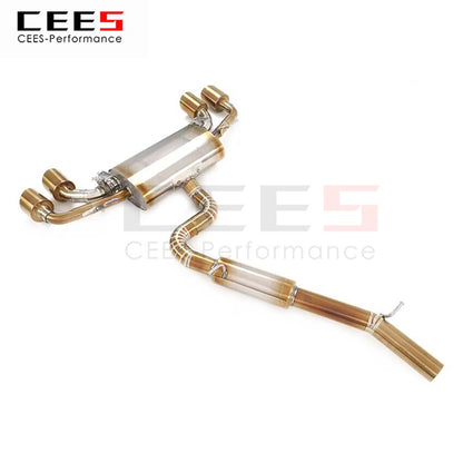 CEES Exhaust System For Volkswagen GOLF 8R GOLF8 Catback Valve Muffler Auto Modification Terminale Scarico Auto