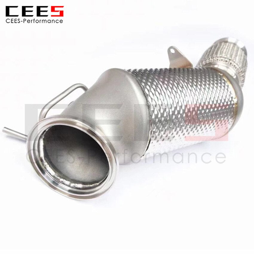 CEES Exhaust System For BMW 420 425 430 G22 G23 Downpipe Headers With Catalyst Catalytic Converter High Flow Catted